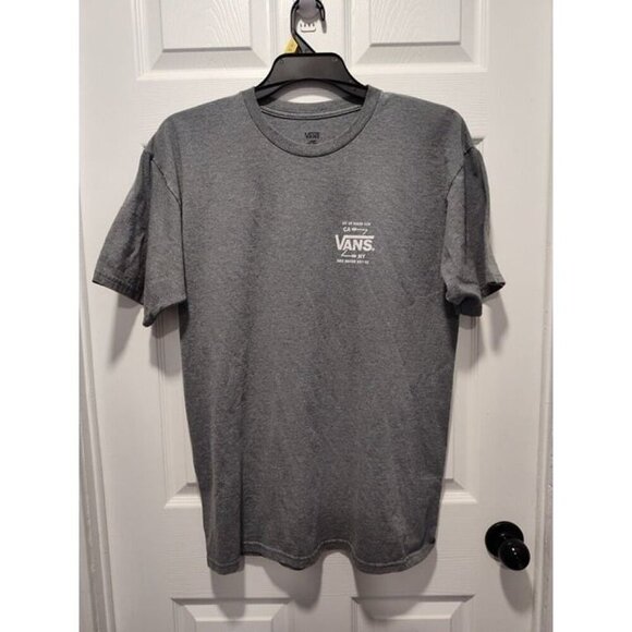 VANS MEN'S OFF‎ THE BEATEN PATH CREW SHORT SLEEVE T SHIRT HEATHER GRAY LARGE - Picture 1 of 6